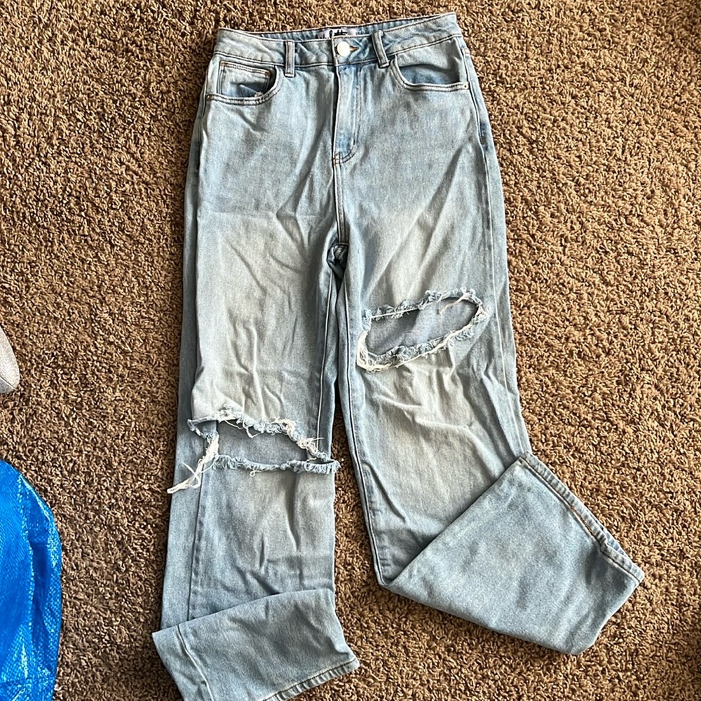 Wide leg jeans